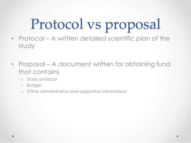 protocol thesis writing